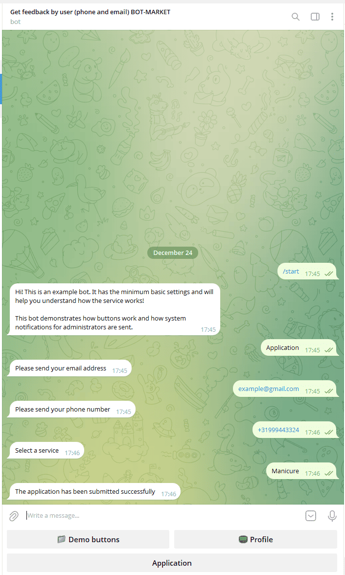 Create a Telegram channel for leads (slide 3)